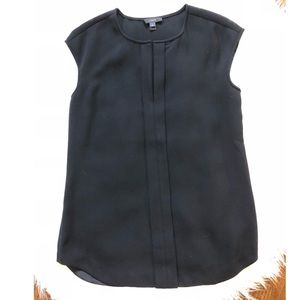 J Crew Sleeveless Split Neck Blouse Size 8 Tall